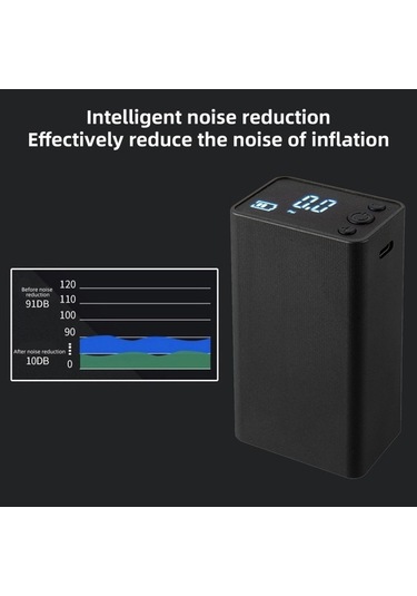 Artfulabode Topları Taşınabilir Spor Şişirme Pompası Ölçer İçin Hava Geeroyoo Ekranlı Dijital Çok Amaçlı - Qg