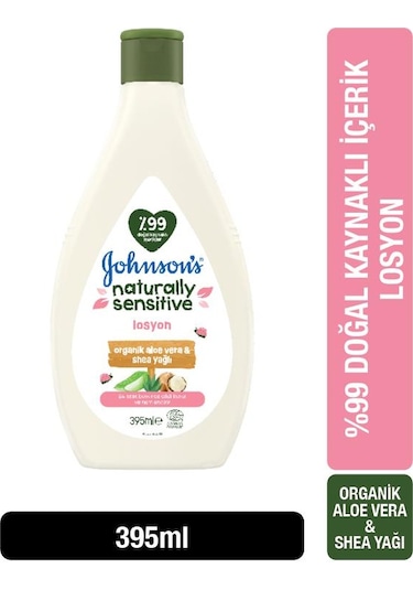 Johnson's Naturally Sensitive Losyon 395ml