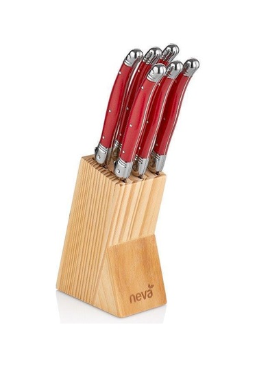 Neva N2573 Sweet 6'lı Mini Bıçak Seti-Kırmızı