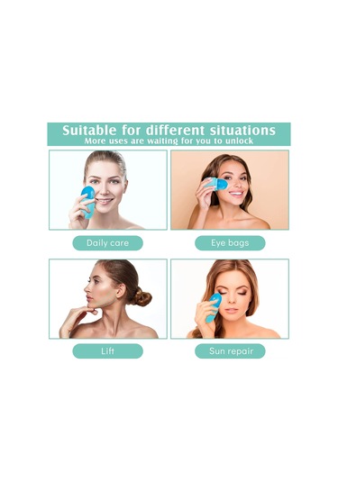 Yuntech01 Yüz Masajı İçin Manuel Silikon Buz Topu Masajcı - Pembe, Gül Kırmızısı Veya Özel Renk Seçenekleri Çok Renkli