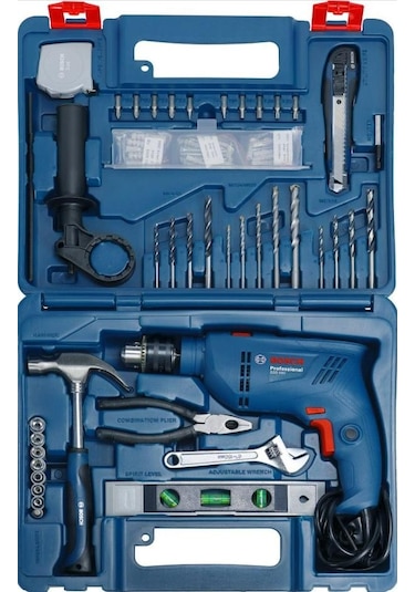 Bosch GSB 600 Darbeli Matkap + 100 Parça Aksesuar Seti - 06011A0321