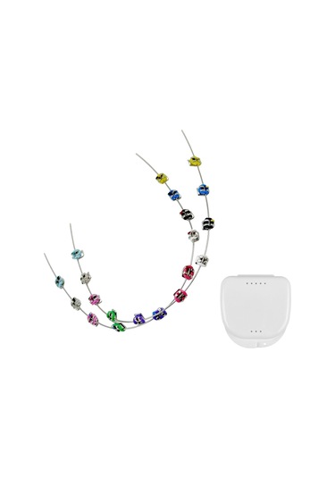 Suntek 2x Geçici Diş Dekorasyonu Destek Aksesuarı Zinciri Bağ