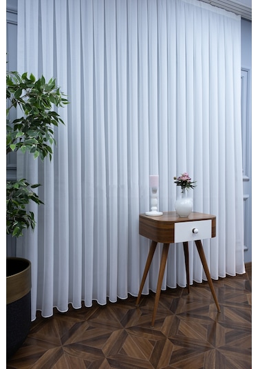 Sable Keten Armür Dokuma Tül Perde / Ölçünüze Özel Dikim