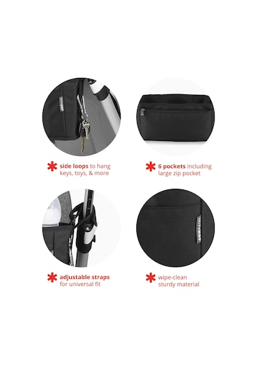 Skip Hop Grab&go Ultra Araba Düzenleyici Organizer Siyah 001