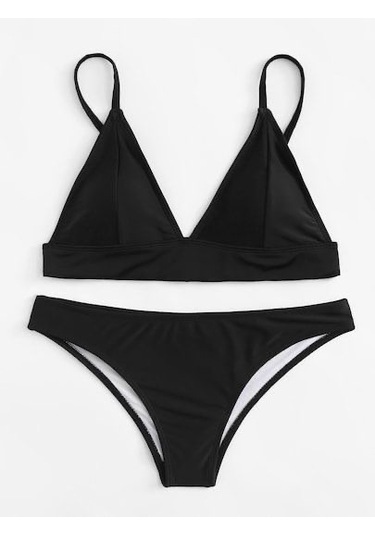 Deep Beach Siyah Kaplı Bikini Takım Db200051bt 001