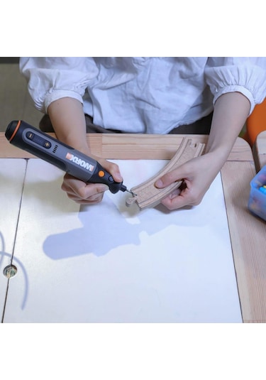 Worx WX106 8 V Kalem Tipi Devir Ayarlı Gravür Makinesi + 21 Parça Aksesuar