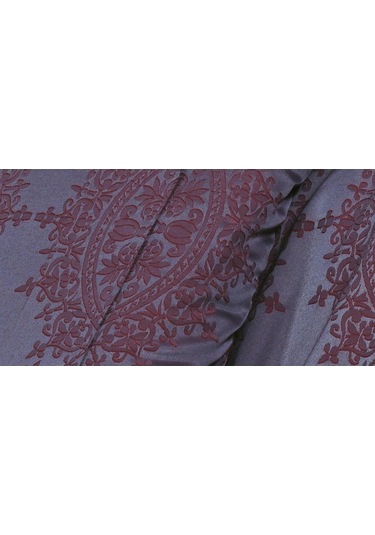 Tiara Bambu Jakar Kumaş Bordo Çift Kiş. Nevresim Takımı 6 Parça - 1194 Renkli