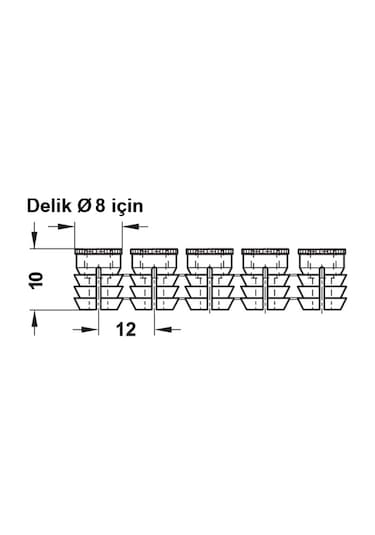 Hafele Minifix 20'Li Takım - 262.26.034