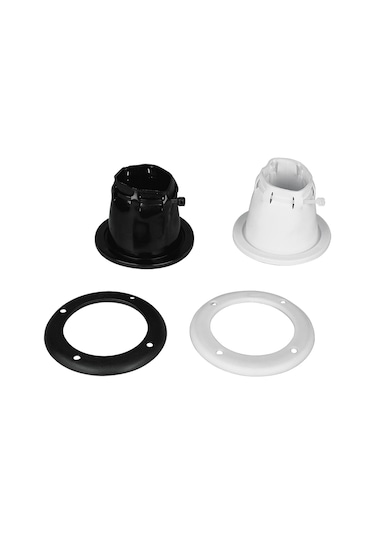 Cable Boot Adjustable W/Screwed Ring, Ø105Mm, Cut-Out Ø85Mm White Beyaz