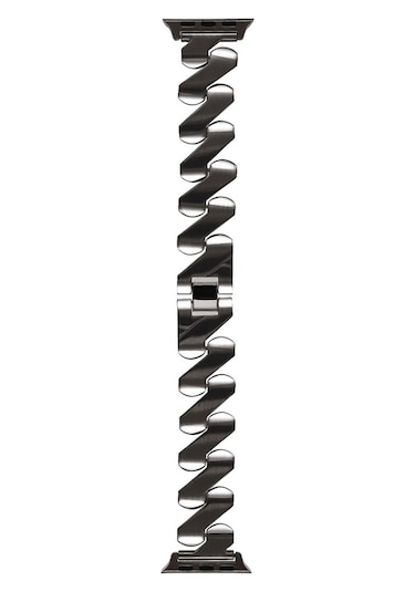 Apple Uyumlu  Watch 7 8 41mm Kordon Krd-80 Metal Bilezik Strap Kayış