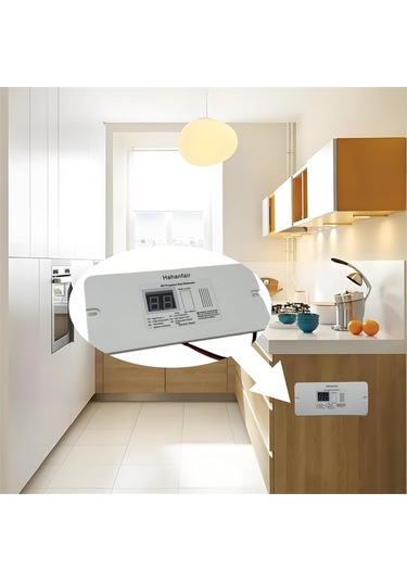 Anjiexun Dijital Rv Propan Gaz Dedektörü Römork, Karavan, Siyah