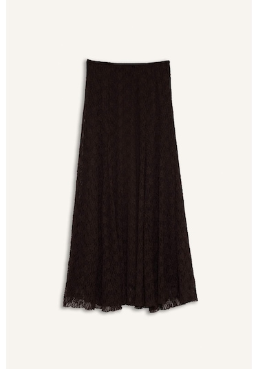 Defacto A Kesim Dantel Maxi Etek G2389ax25aubn340 Kahve