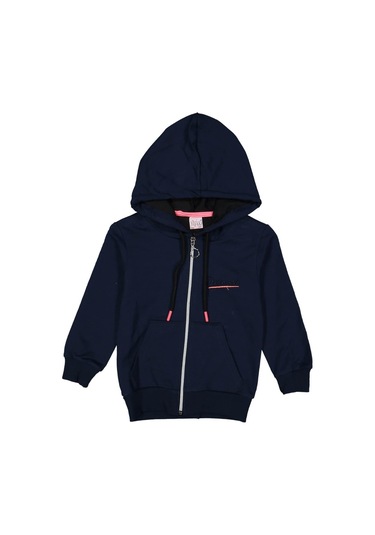 Kız Çocuk Kapüşonlu Hırka 245587 Bgl-st04436 Lacivert