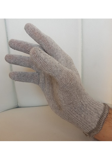 1 Çift. Pamuk Örme Iş Eldiveni. Work Gloves.Safety.