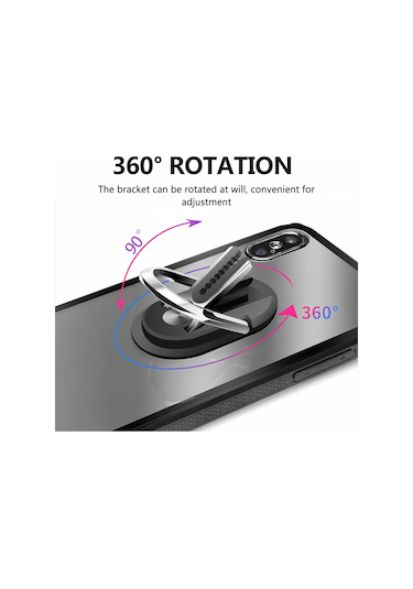 Geeroyoo Araç Hava Çıkışı İçin 360 Dönebilen Çok Amaçlı Telefon Tutucu - Gül Kırmızısı