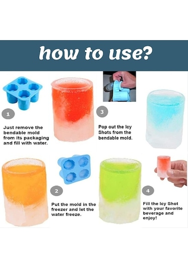 Wondernest Tepsileri Silikon Küpü Küpü Jialan Dev Buz Buz Adet 4 2 Xi Çok Renkli