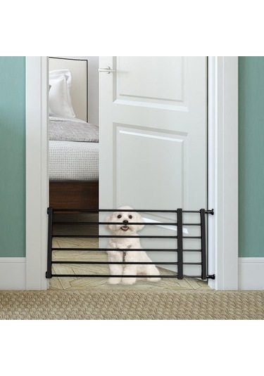 Homyl Geri Çekilebilir Köpek Kapısı Siyah-yükseklik-36cm-s