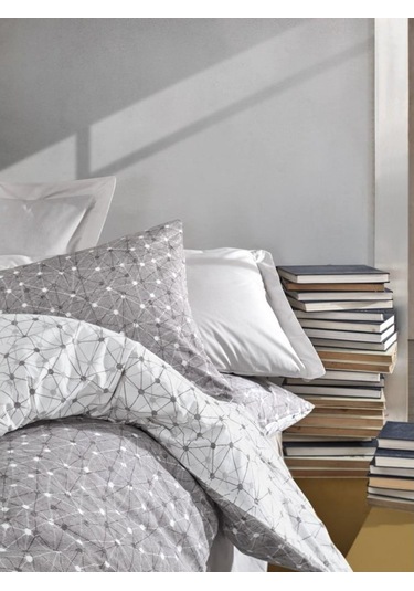 Cotton Box Minimal Çift Kişilik Nevresim Takımı Mottle Vizon (433784211) Vizon