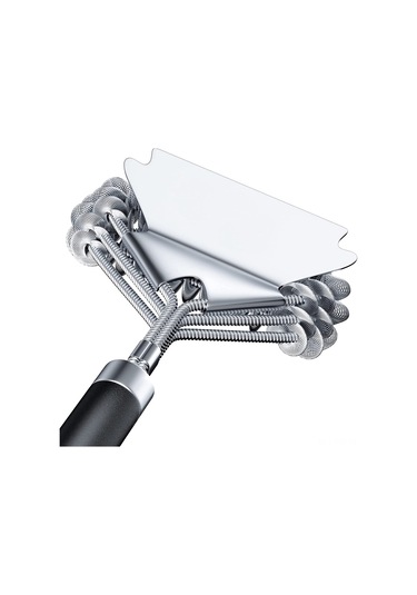 Dianziye Çelik Teli Isı Dayanıklı Barbekü Grid Temizleme Fırça - Kolay Temizlenir Dışarıda/içeride Kullanım Gümüş