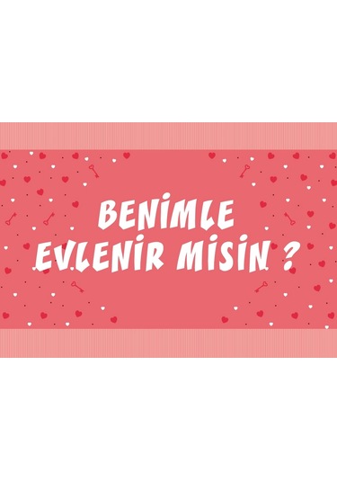 Pembe Benimle Evlenirmisin Afişi 200x100
