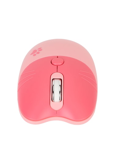 Yuntech01 Kedi Desenli 2.4g Kablosuz Fare - Sessiz Tuş, 3 Seviye Dpı, Usb Alıcı - Mor Renkli, Notebook Ve Mac Uyumlu Pil Yok