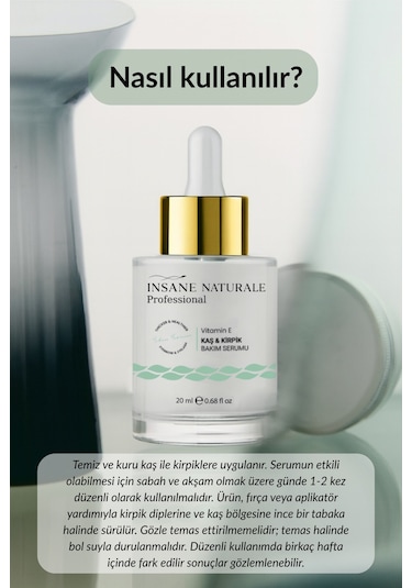 Insane Naturale Kaş Kirpik Serumu 20 ML