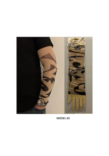 Giyilebilir Dövme 3 Çift 6 Adet Kol Çorap Dövmesi Sleeve Tattoo Set21