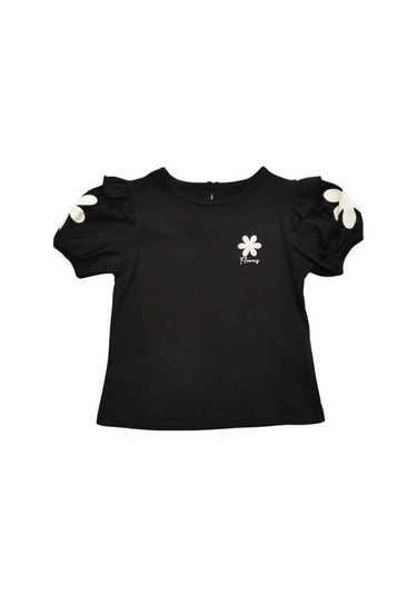 Kız Bebek Pamuklu Pantolonlutakım-13886 Siyah