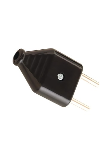 Depa Yassı Erkek Fiş - Siyah - 220 Volt - 11109-S