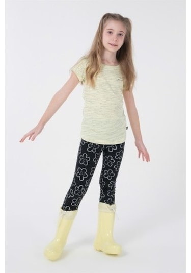 Brz Kids Kız Çocuk Kısa Kollu T-Shirt Sarı (534371707) Sarı