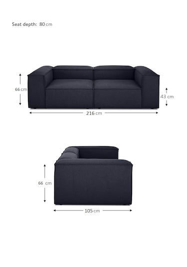 Mode Soft Köşe Koltuk Takımı 3 Modül 2 Köşe 1 Puf Lacivert Keten