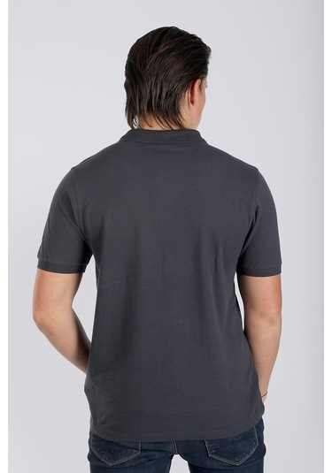 Lee Cooper Twıns 1 Erkek Pike Polo Yaka T-Shırt Antrasit-17955-Antrasit