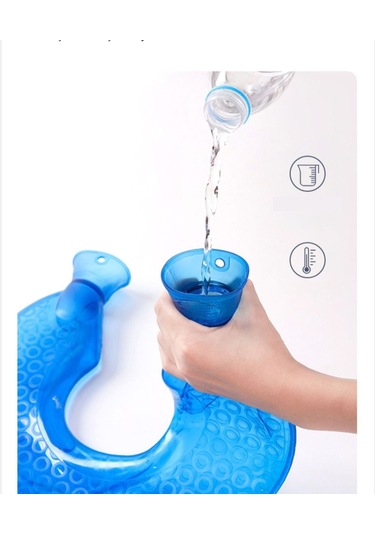 Yystore Sıcak Ve Soğuk Kullanım İçin U Şeklinde Sıcak Su Şişesi Pembe