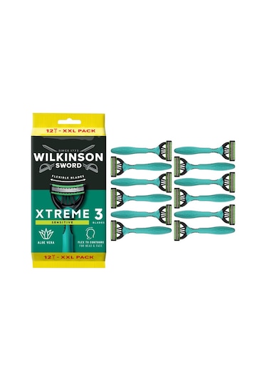 Wilkinson Sword Xtreme 3 Sensitive 12 Adet Xxl Erkek Tıraş Bıçağı- Hassas Ciltler