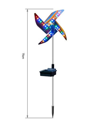 Gajeena Dış Mekan Güneş Enerjili Feneri - Çift Renkli Ledli Bahçe Şaraplığı, Otomatik Açma/kapama, Su Geçirmez, 6-8 Saat Süre