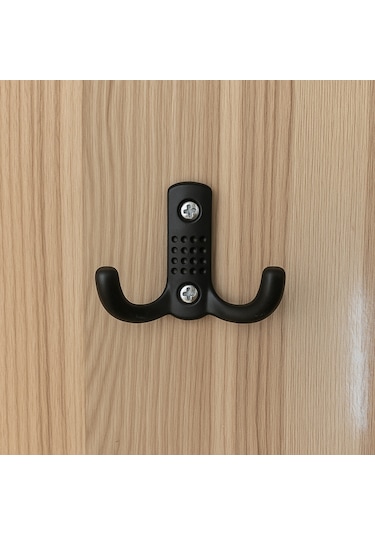 Noktalı Portmanto Vestiyer Duvar Dolap Elbise Askısı Siyah Metal Mobilya Kapı Askılığı Askılık 10 Adet Siyah