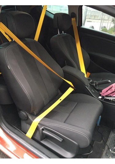 Sarı Spor Emniyet Kemeri 1 Koltuk 4 Metre