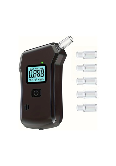 Willowhaven Black Alkometre Lcd Ekranlı 5 Ağızlık Hediyeli Kişisel Ve Ticari Kullanım İçin Taşınabilir