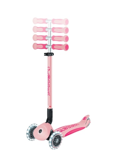 Globber Go Up Deluxe Işıklı Scooter - Pastel Pembe pembe