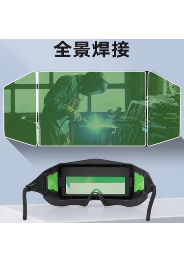 Jokmae Otomatik Işık Adaptif Kaynakçı Emniyet Gözlüğü - Gerçek Renk Çoklu Pencere Kaynak, Argon