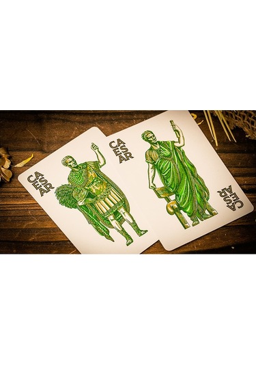 Twpcc Riffle Shuffle Caesar Green Premium Oyun Kağıdı Koleksiyonluk İskambil Kartları