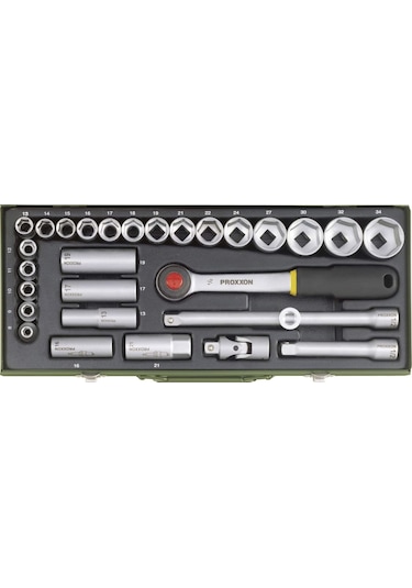 Proxxon INDUSTRIAL 2300 Lokma Takımı 29 Parça 1/2''