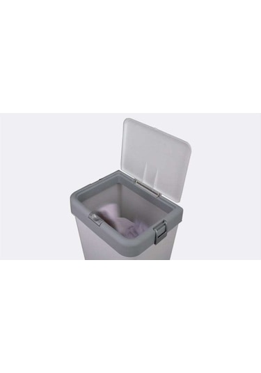 Motek Kirli Çamaşır Sepeti Pratik Kapaklı 40 Litre Mt08 Diğer