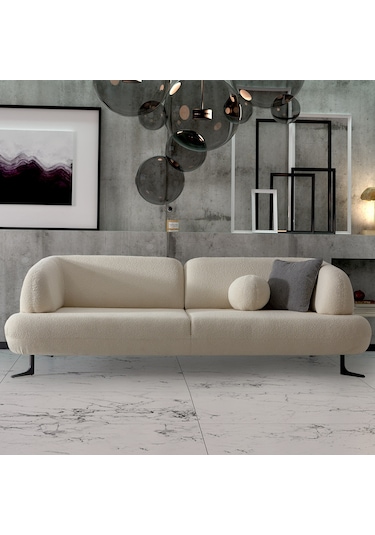 Rose Üçlü Salon&oturma Odası Kanepe - Krem