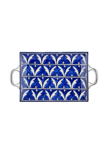 The Mia Corallo Servis Tepsisi Mavi 47 x 27 CM