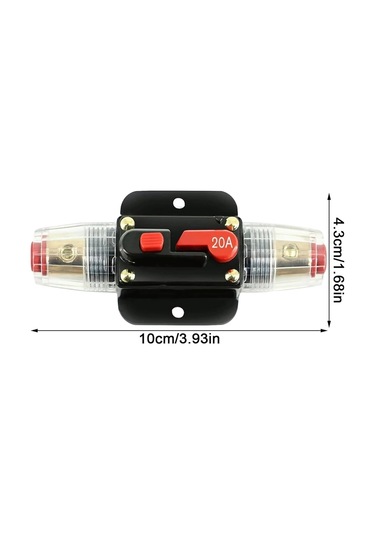 100a 50a 60a 80a 150a 12v 24 Araba Kamyonu Ses Amplifikatörü Devre Kesici Sigorta Tutucu Agu Stil Stereo Amplifikatör Boyut: 60a