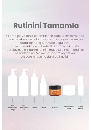 Cosmogenesis Labs Cilt Yenileyici ve Güçlendirici 4'lü Maske Seti Vegan