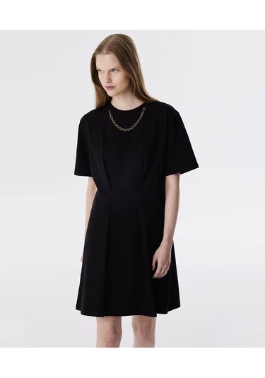 Twist Çıkarılabilir Zincirli Penye Siyah Kadın Elbise Tw6250002168 Siyah