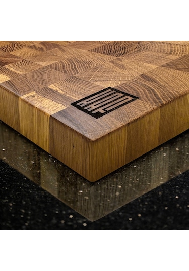 Kaf Ahşap Kesme Tahtası Meşe End-Grain Large
