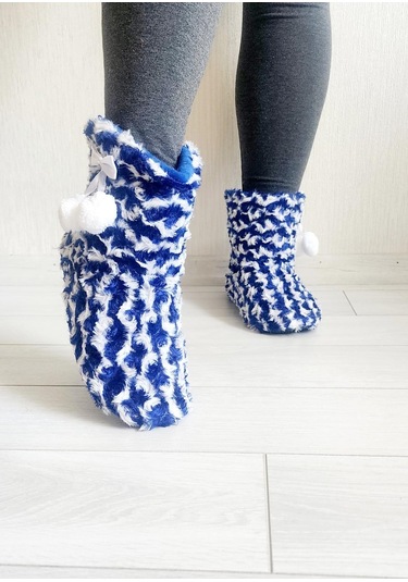 Kadın Kışlık Panduf Mavi